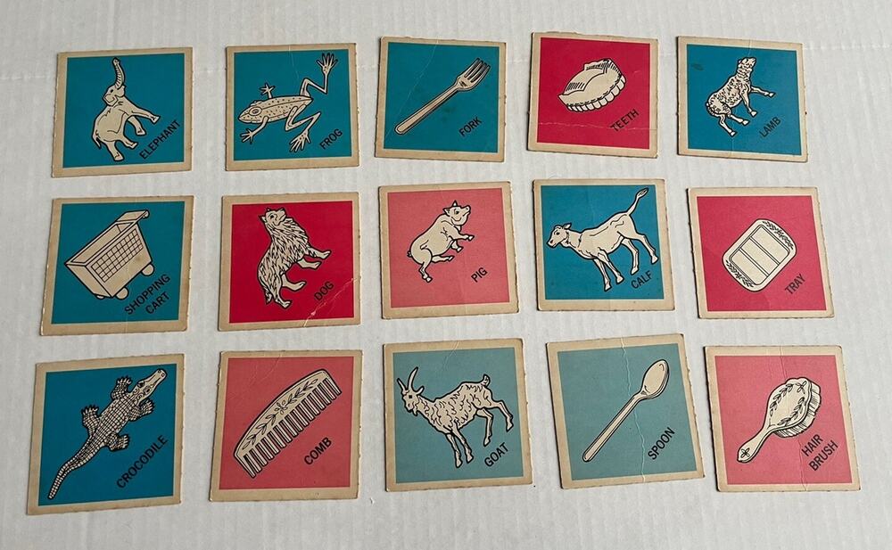 Vintage Feeley Meeley 1967 Milton Bradley Game Replacement Cards